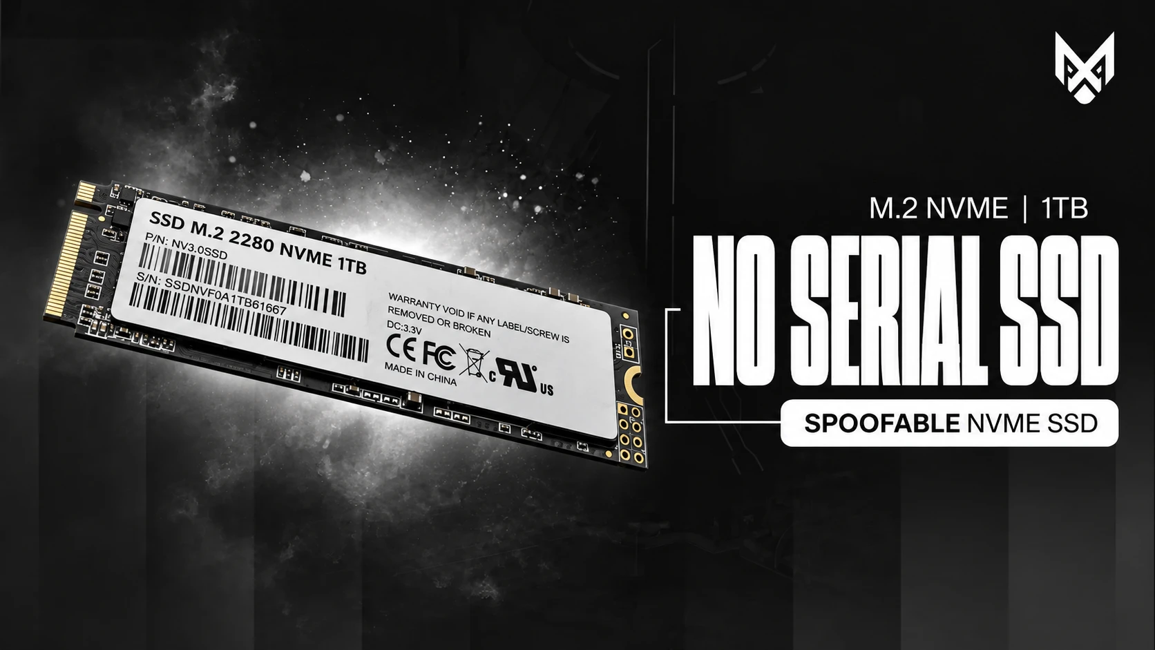 Spoofable NVME SSD 512GB